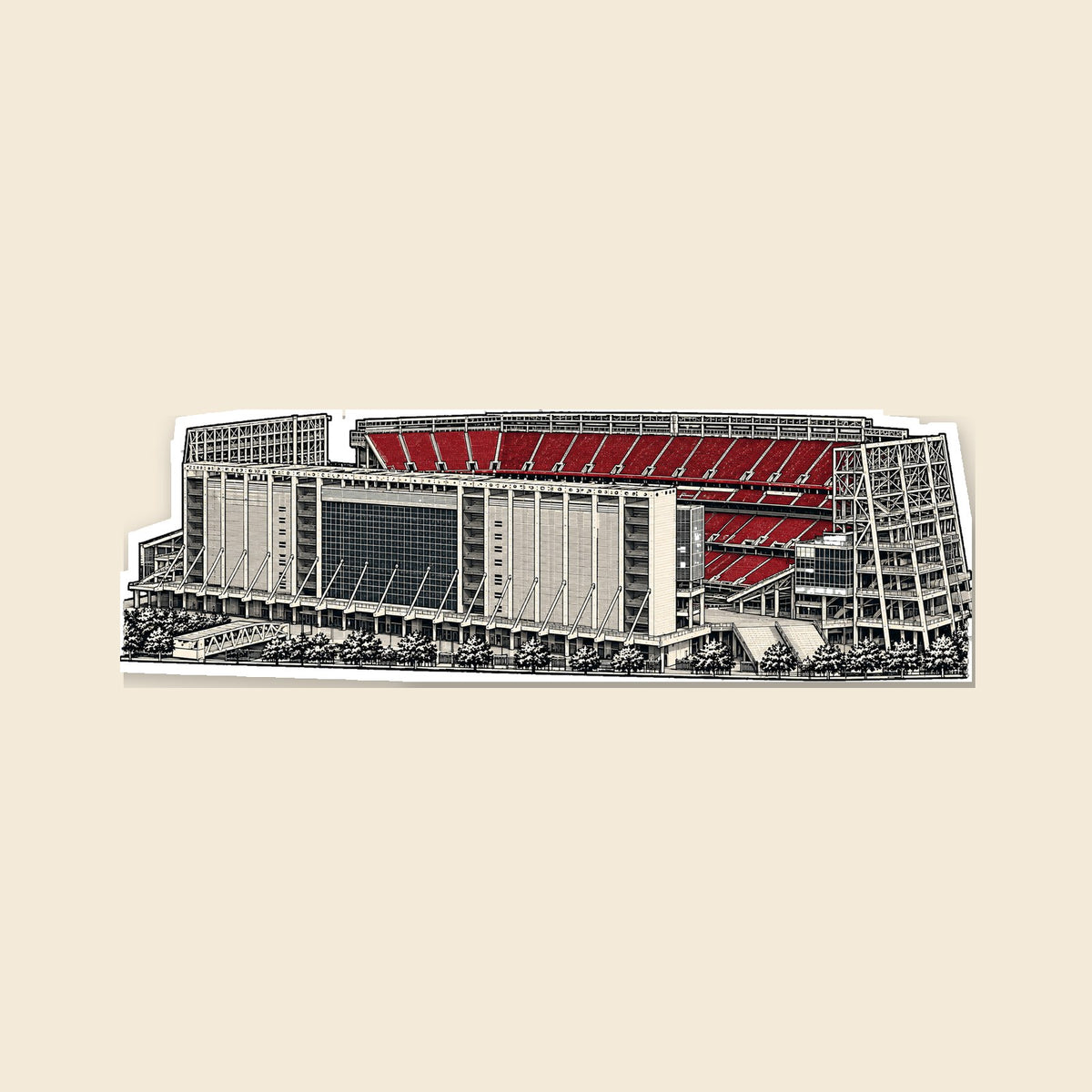 San Francisco stadium sticker