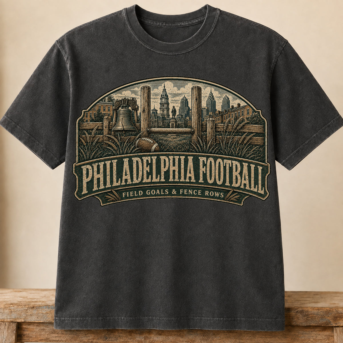 Philadelphia Football Shirt | Field Goals & Fence Rows | Vintage City Game Day Tee