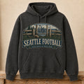 Seattle Football Hoodie | Field Goals & Fence Rows | Vintage City Game Day Hoodie