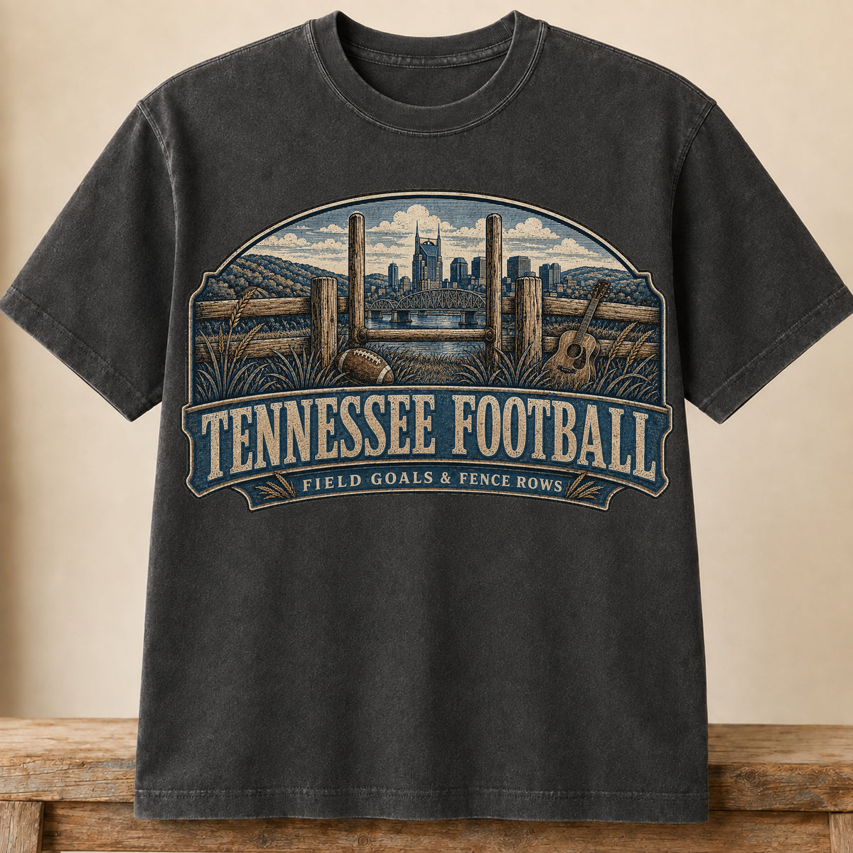 Tennessee Football Shirt | Field Goals & Fence Rows | Vintage City Game Day Tee
