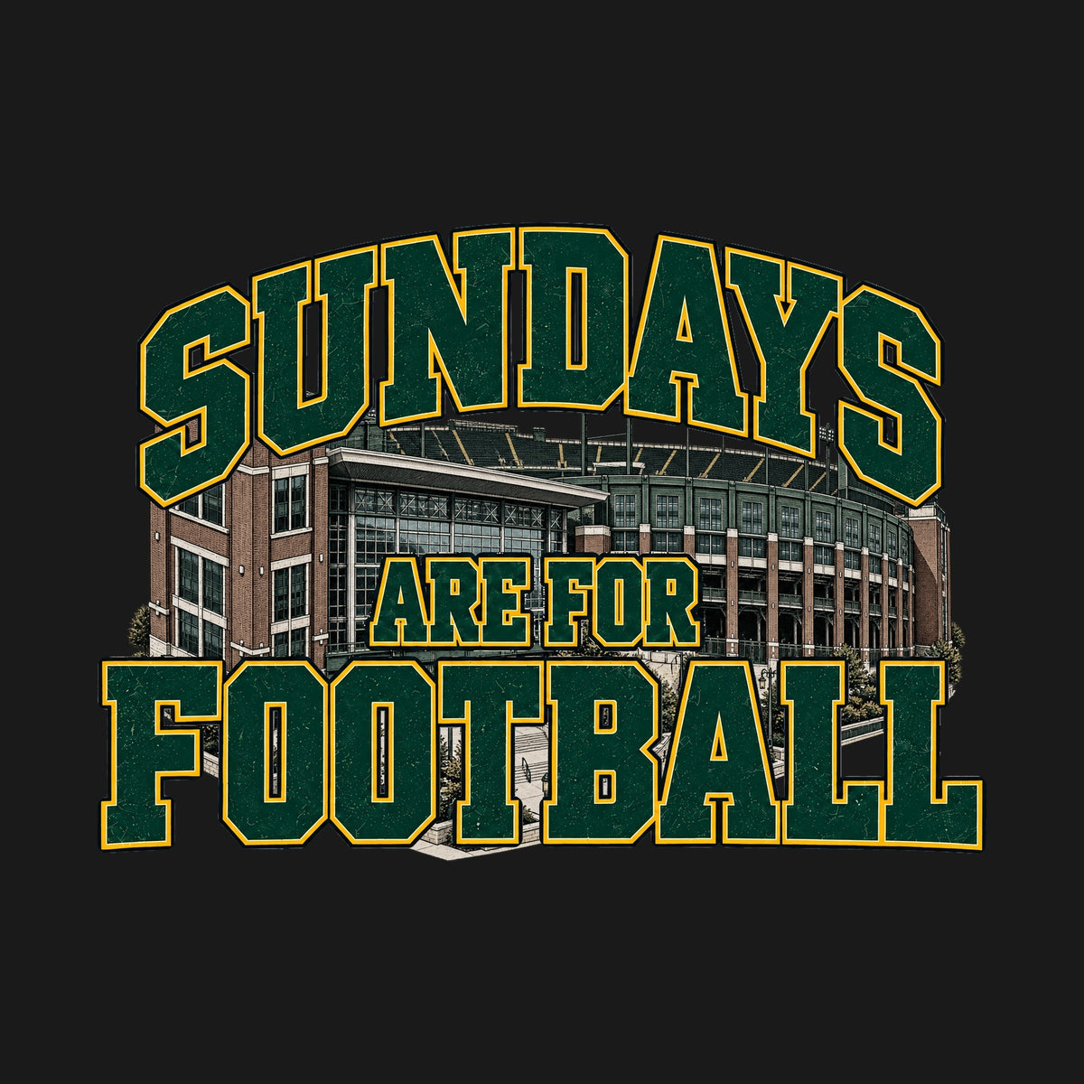 Design · Green Bay · Sundays on the Acre stadium art